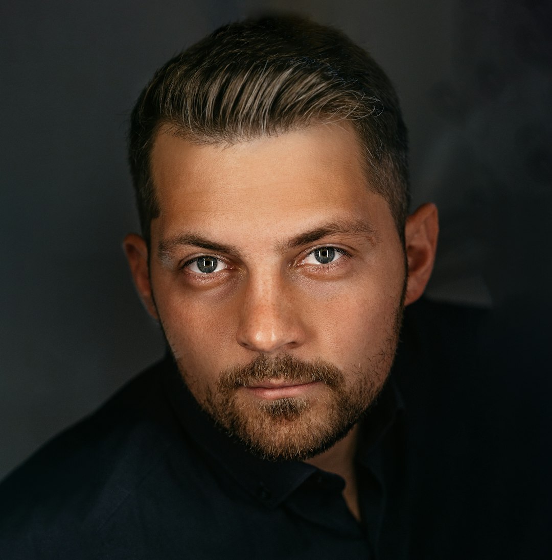 Male studio technician portrait